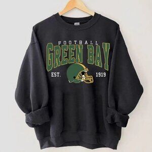 Green Bay Football Vintage Style Sweatshirt – Retro Game Day Crewneck